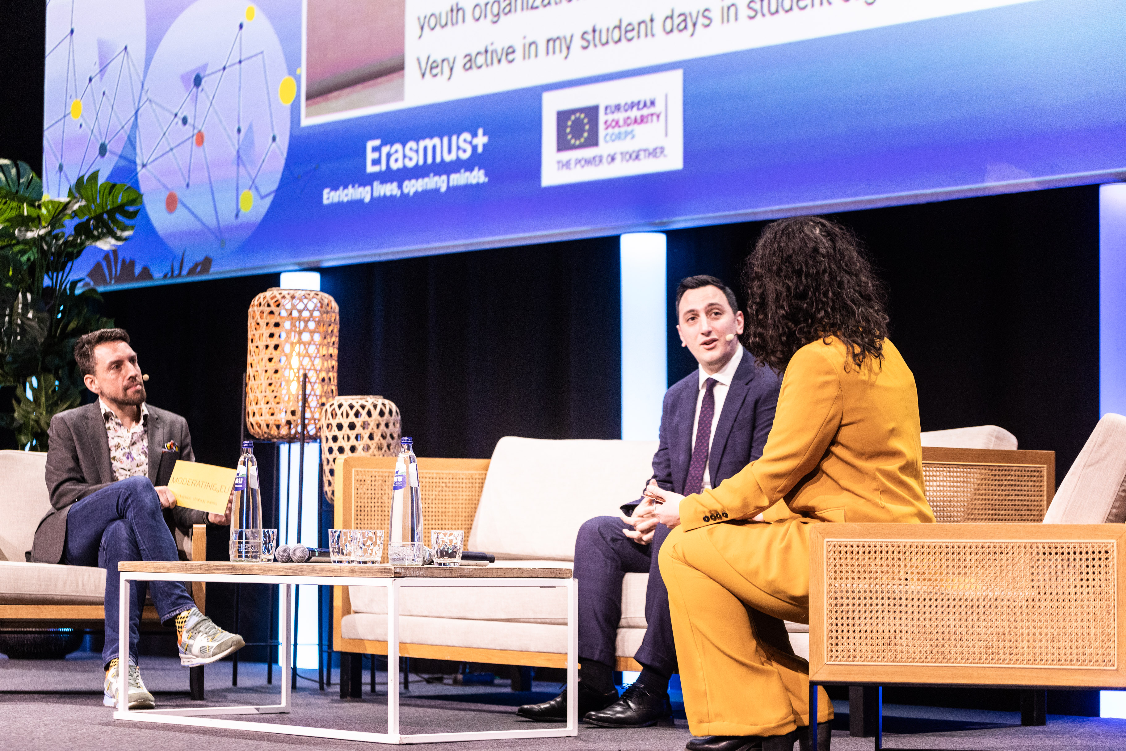 Panel discussion at a European policy conference